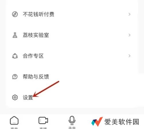 荔枝app如何设置音质1