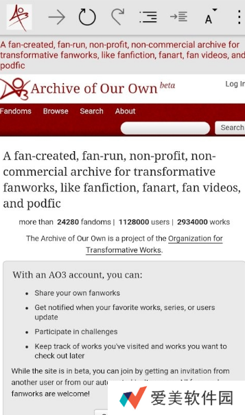 ao3中文网页版
