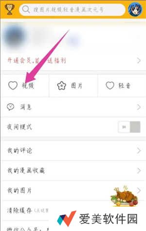 柚次元新版安装包如何删除点赞的视频3