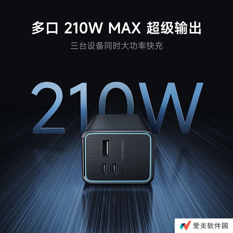 20000mAh+210W：酷态科 15 号 Ultra 电能柱 269 元新低（上市价 399 元）